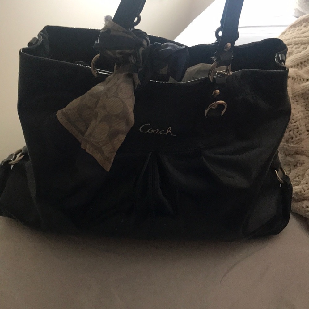 Authentic leather Coach purse
